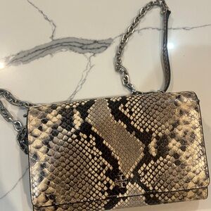 Tory Burch Black and Cream Crossbody Bag